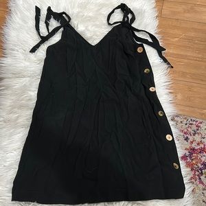 Black mini dress